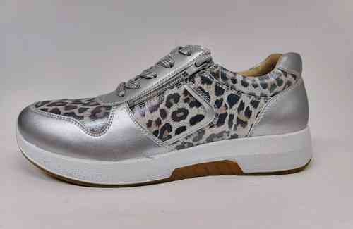 Comfort 5188-1, hopeanvärinen leopardikuvioinen kenkä